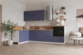 Готовая кухня КГ Угловой 1500х2700 (с пм) , Ежевика  Арника РМ в.2