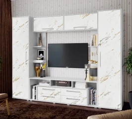 Гостиная Гармония, Мрамор золото, Белый