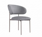 Стул DikLine 201 NS10 GREY, ножки капучино