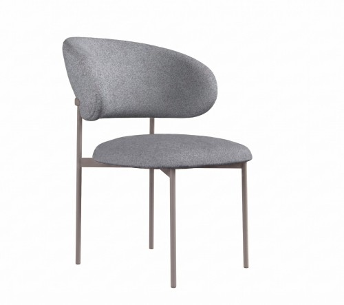 Стул DikLine 201 NS10 GREY, ножки капучино