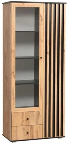 Шкаф комбинированный Либерти 51.02 (опора h20) Дуб вотан/Черный