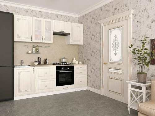 Межкомнатная дверь шпон BRAVO Стиль Ф-22 (БелДуб) Худ.