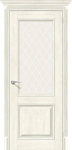 Межкомнатная дверь экошпон ĒLPORTA Классико-33 Nordic Oak White Сrystal