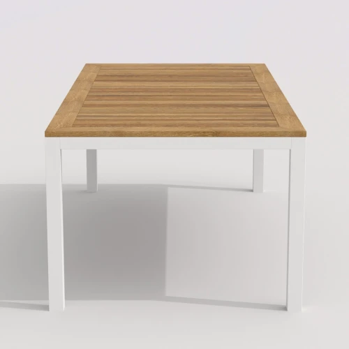 Стол обеденный TELLA  из тика 220x100 белый