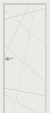Межкомнатная дверь винил BRAVO Граффити-5 Super White