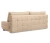 Диван еврокнижка Орион, рогожка бежевая, 144