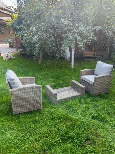 Комплект мебели из искусственного ротанга Сантьяго Balcony Set Greige