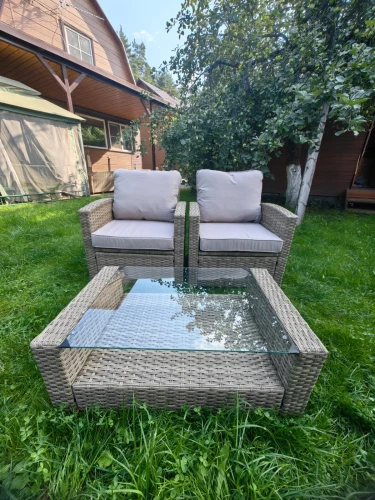 Комплект мебели из искусственного ротанга Сантьяго Balcony Set Greige