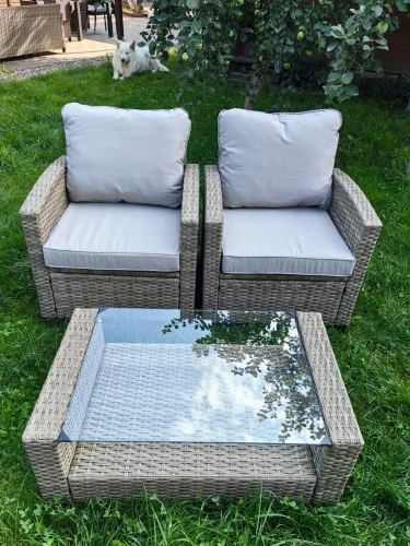 Комплект мебели из искусственного ротанга Сантьяго Balcony Set Greige