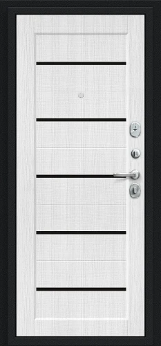 Входная дверь BRAVO Борн Букле черное/Snow Melinga 