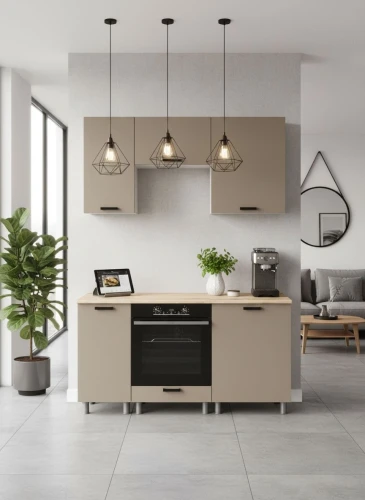 Готовый кухонный гарнитур МК Аленушка 1,6м в.5 Орешник Матовый Вижен,скоба черный,сонома (без столешницы)