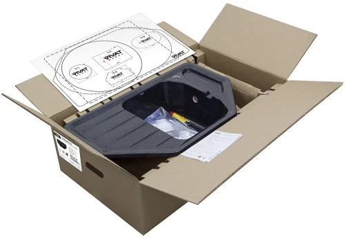 Мойка врезная Vivat 794919 1Ч2К Серый