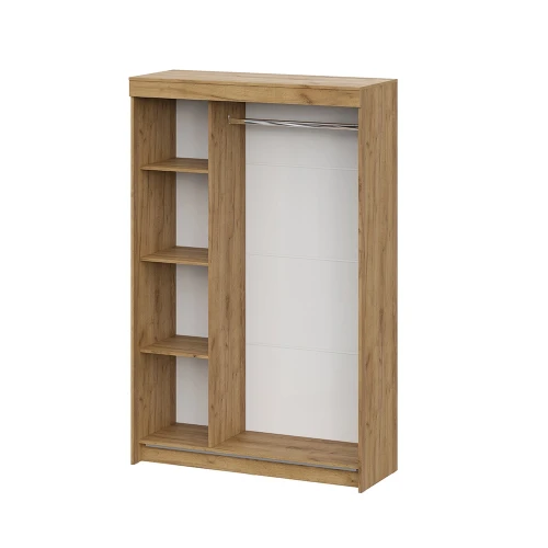 Шкаф-купе ШКП 7, Дуб Золотой, Белый