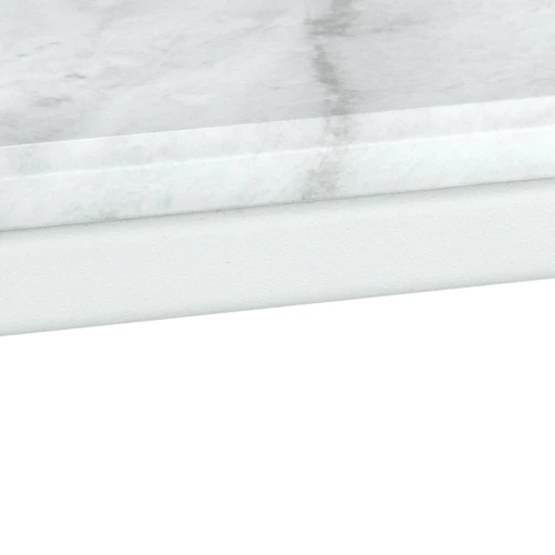 Стол журнальный МеталлАрт М002 белый мрамор/белый