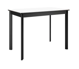 Стол DikLine LK90 Керамика Mono white (белый матовый) /подстолье черное/опоры черные