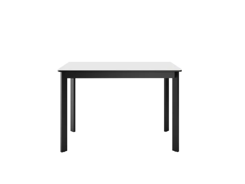 Стол DikLine LK90 Керамика Mono white (белый матовый) /подстолье черное/опоры черные