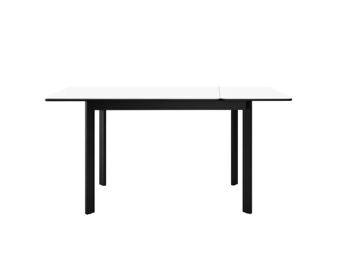 Стол DikLine LK90 Керамика Mono white (белый матовый) /подстолье черное/опоры черные