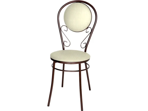 Стул «Ретро» ДП2-23, кожзам Bengal белый, каркас Арабискат