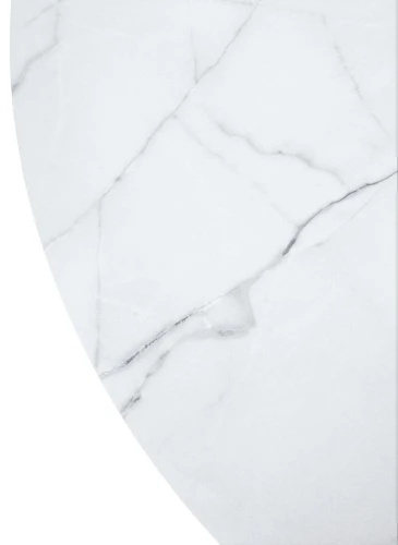 Стол BOLERO 105 см Жемчужный Перито (Белый Мрамор), HPL / Белый М-City