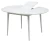 Стол BOLERO 105 см Жемчужный Перито (Белый Мрамор), HPL / Белый М-City