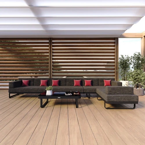 Лаунж зона угловая TESORA маренго - каркас карбон