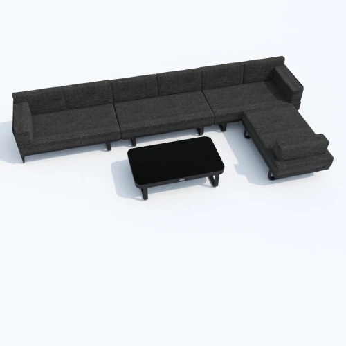 Лаунж зона угловая TESORA маренго - каркас карбон