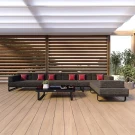 Лаунж зона угловая TESORA маренго - каркас карбон