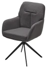 Стул MOON 360 град. поворот. Серый Family-022, ткань / черный каркас / Товарный знак DISAUR Стул MOON 360 град. поворот. Серый Family-022, ткань / черный каркас / Товарный знак DISAUR