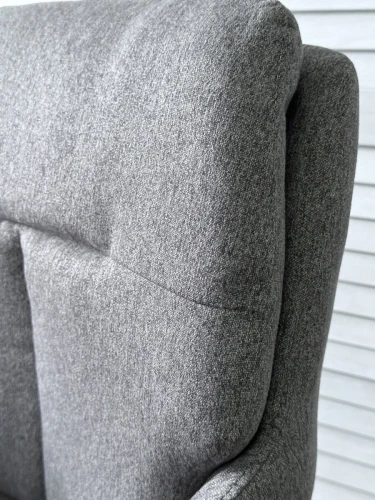 Стул MOON 360 град. поворот. Серый Family-022, ткань / черный каркас / Товарный знак DISAUR