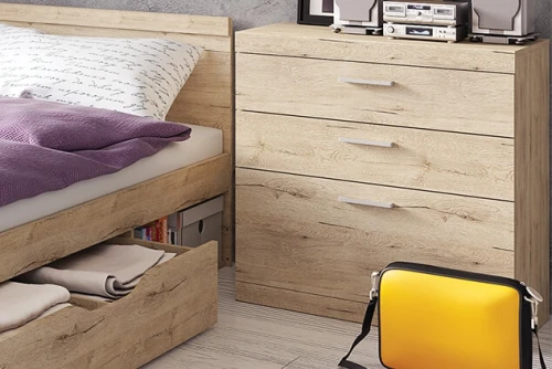 Комод 3S, OSKAR , цвет дуб Санремо