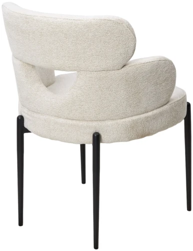 Стул VALTER RAVEN22 Бежево-белый, ткань / Черный каркас, ®DISAUR