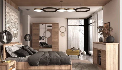 Кровать 140, SOMMA, цвет дуб сонома/сосна каньон