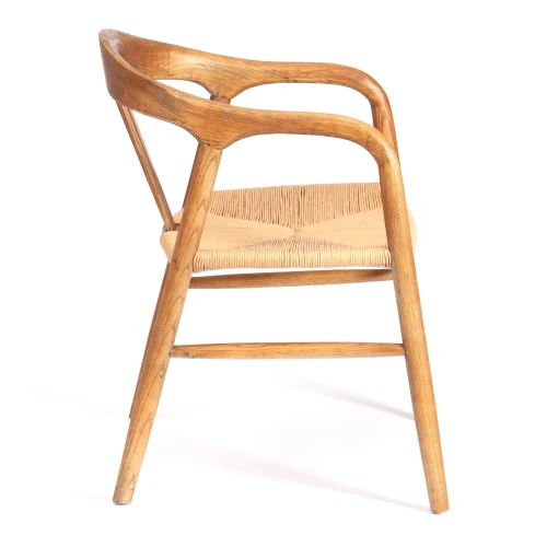 Стул VALI дерево вяз/бечевка, Груша (№3), 50х46х77 см