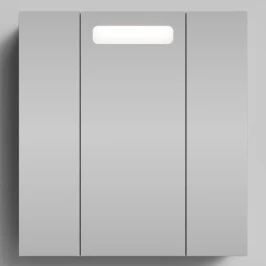 Зеркало Мальта 70, Лиственница структурная контрастно-серая ПВХ 64202