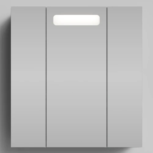 Зеркало Мальта 70, Лиственница структурная контрастно-серая ПВХ 64202