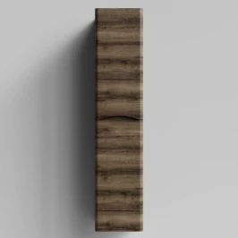 Пенал Адель 30 (2 двери) подвесной, Дуб крымский коричневый ПВХ 131005-9005, правый, бельевая корзина