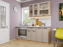 Готовый кухонный гарнитур Барселона-03 Кашемир