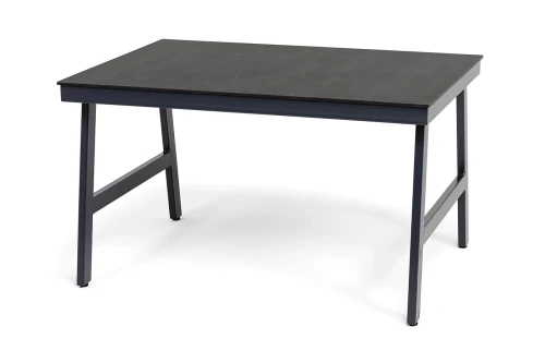 "Рио" стол из HPL 130х90см, цвет столешницы "серый гранит"