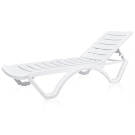 Шезлонг, лежак пластиковый «AQUA» АКВА арт. 595