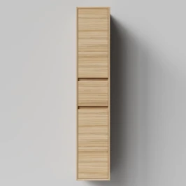 Пенал Грейс 30 подвесной, кокоболо натуральный, левый, бельевая корзина