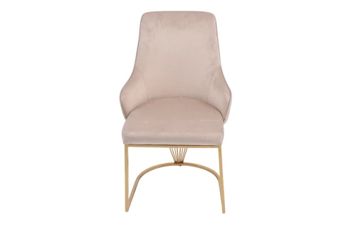 Стул обеденный Сиена MC885-BG-2, 62х57х90 см, бежевый/глянцевое золото