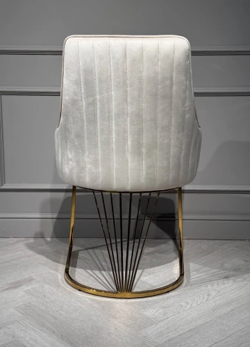 Стул обеденный Сиена MC885-BG-2, 62х57х90 см, бежевый/глянцевое золото