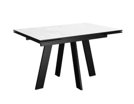 Стол DikLine SKM110 Керамика Mono white (белый матовый)/подстолье черное