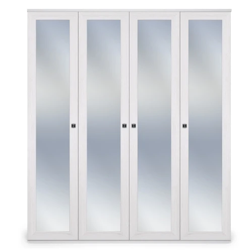 Шкаф распашной четырехдверный с зеркалами Парма Нео