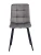 DC209 Стул мягкий, СЕРЫЙ#G62-38 велюр, каркас металл черный КРУГЛЫЙ