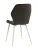 DC827 Стул мягкий, ШОКОЛАД#G62-09 велюр, каркас металл белый КРУГЛЫЙ