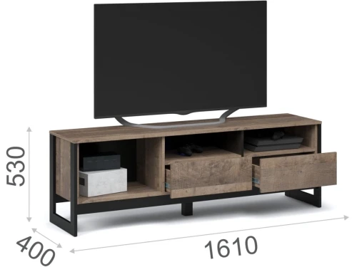 Гостиная «Стокгольм», Дуб гранж песочный/железный камень