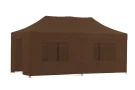 Быстросборная беседка-шатер 4х8 м Серии S9 для троговли, кафе  -  Коричневый