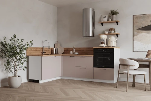 Готовая кухня КГ Угловой 1500*2250 (без пм) , Магнолия  Арника РМ в.5