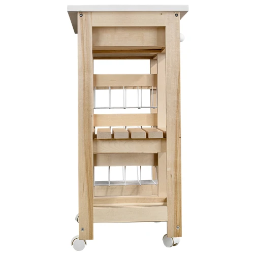 Тумба с баром и корзинами белый/лак